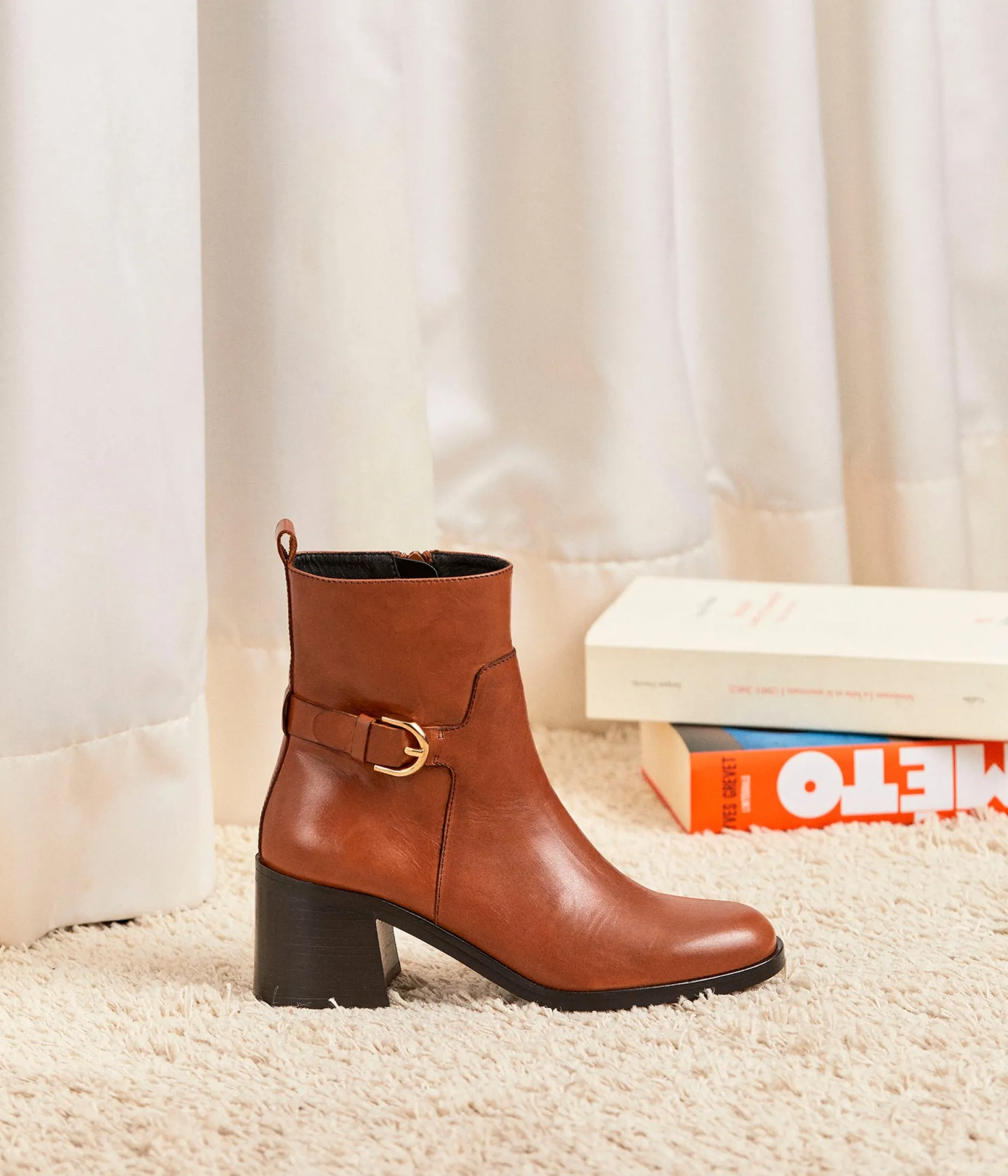 Discount Mellow Yellow Boots Clémentine COGNAC