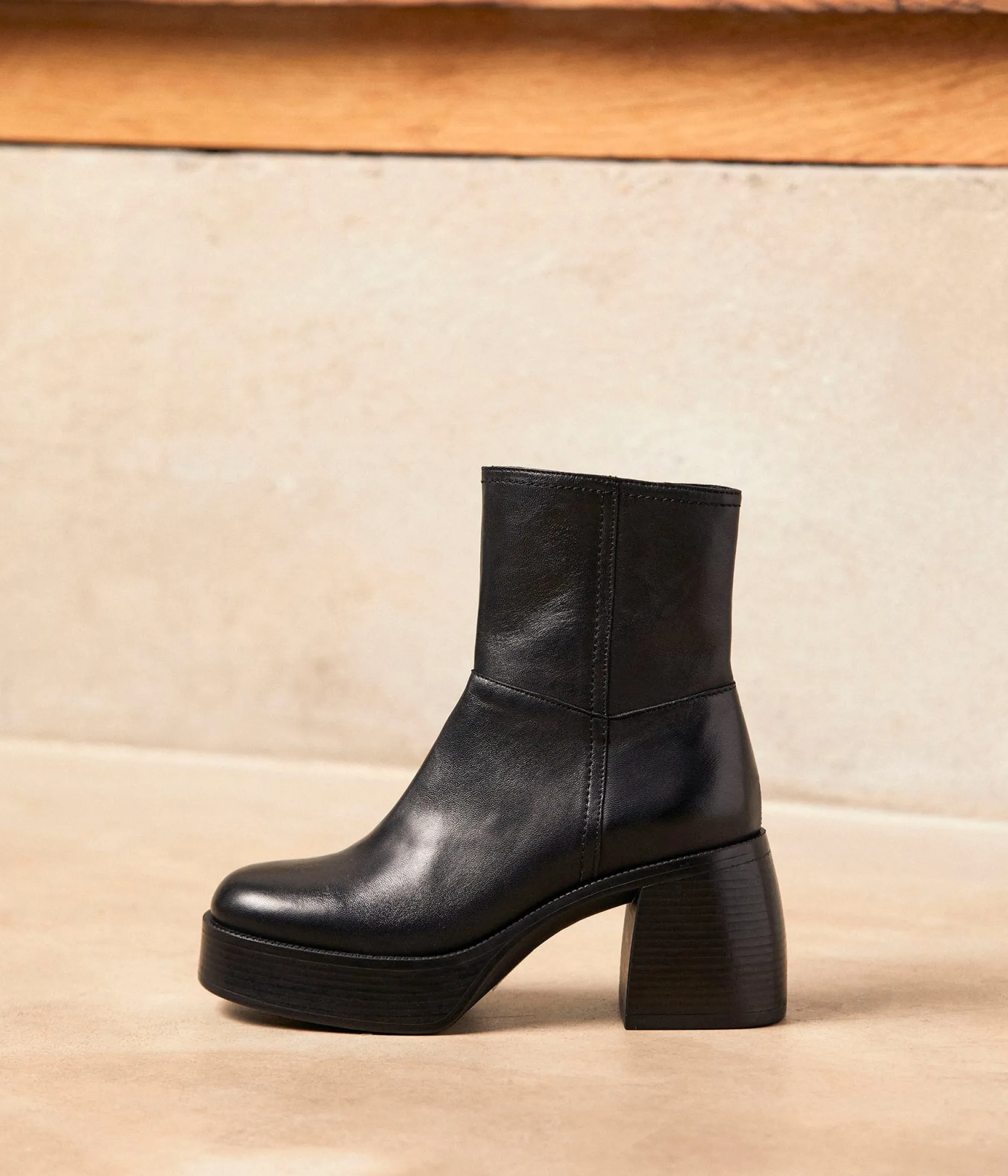 Flash Sale Mellow Yellow Boots cuir Amela NOIR