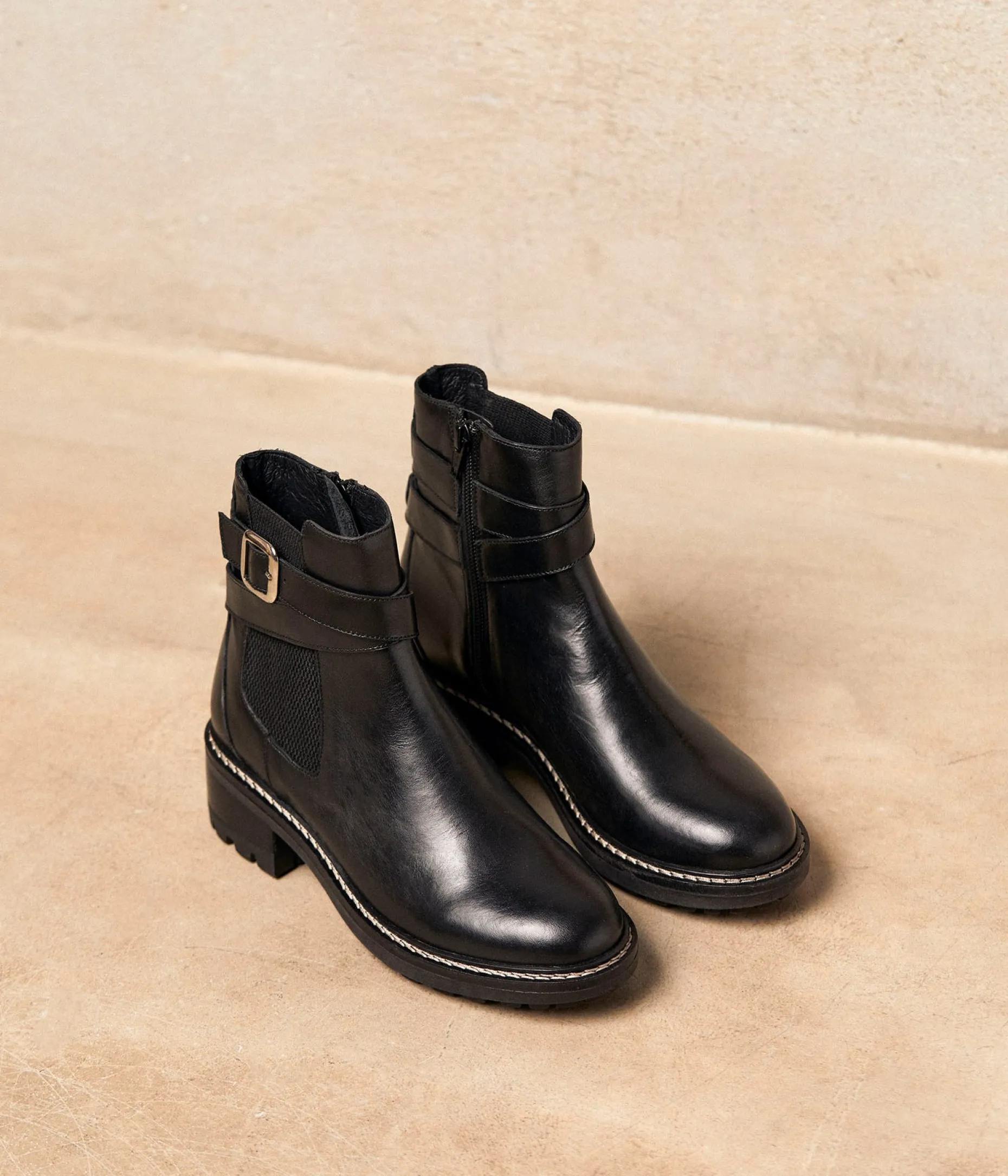 Flash Sale Mellow Yellow Boots cuir noir Anik