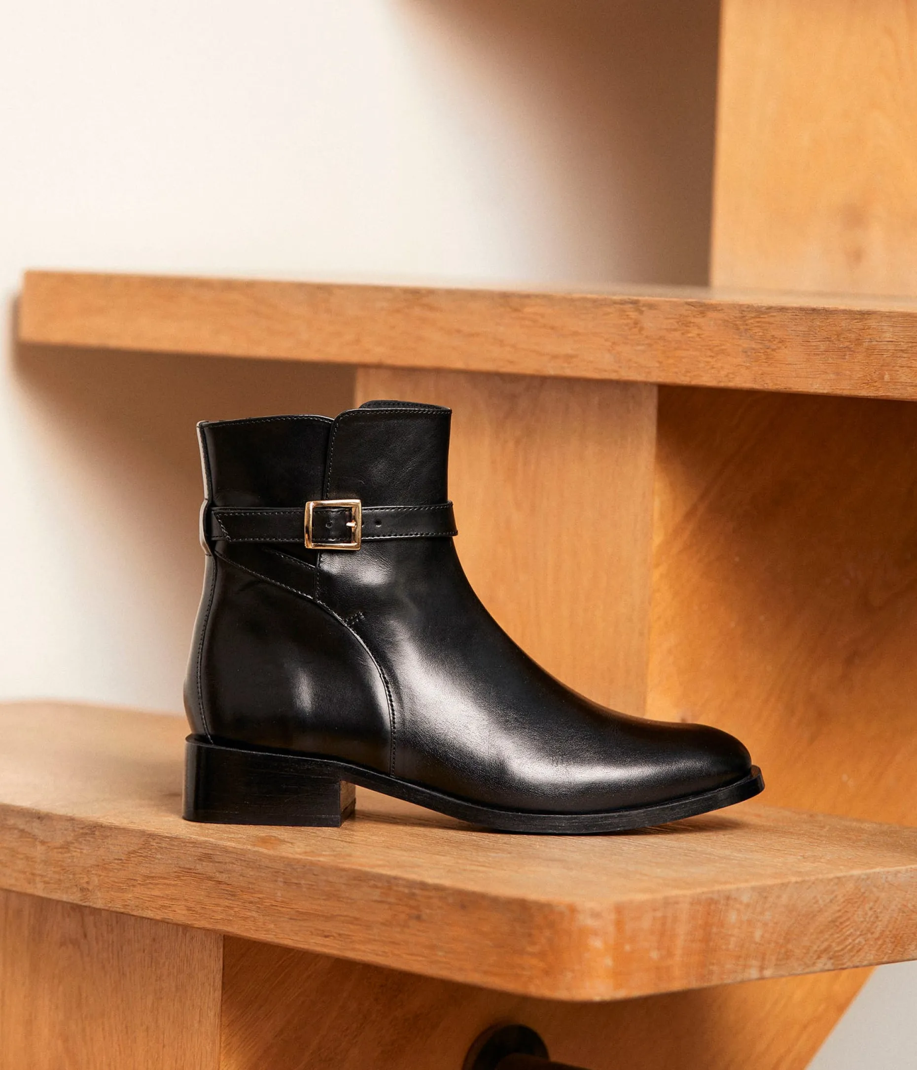 New Mellow Yellow Boots cuir Arani NOIR