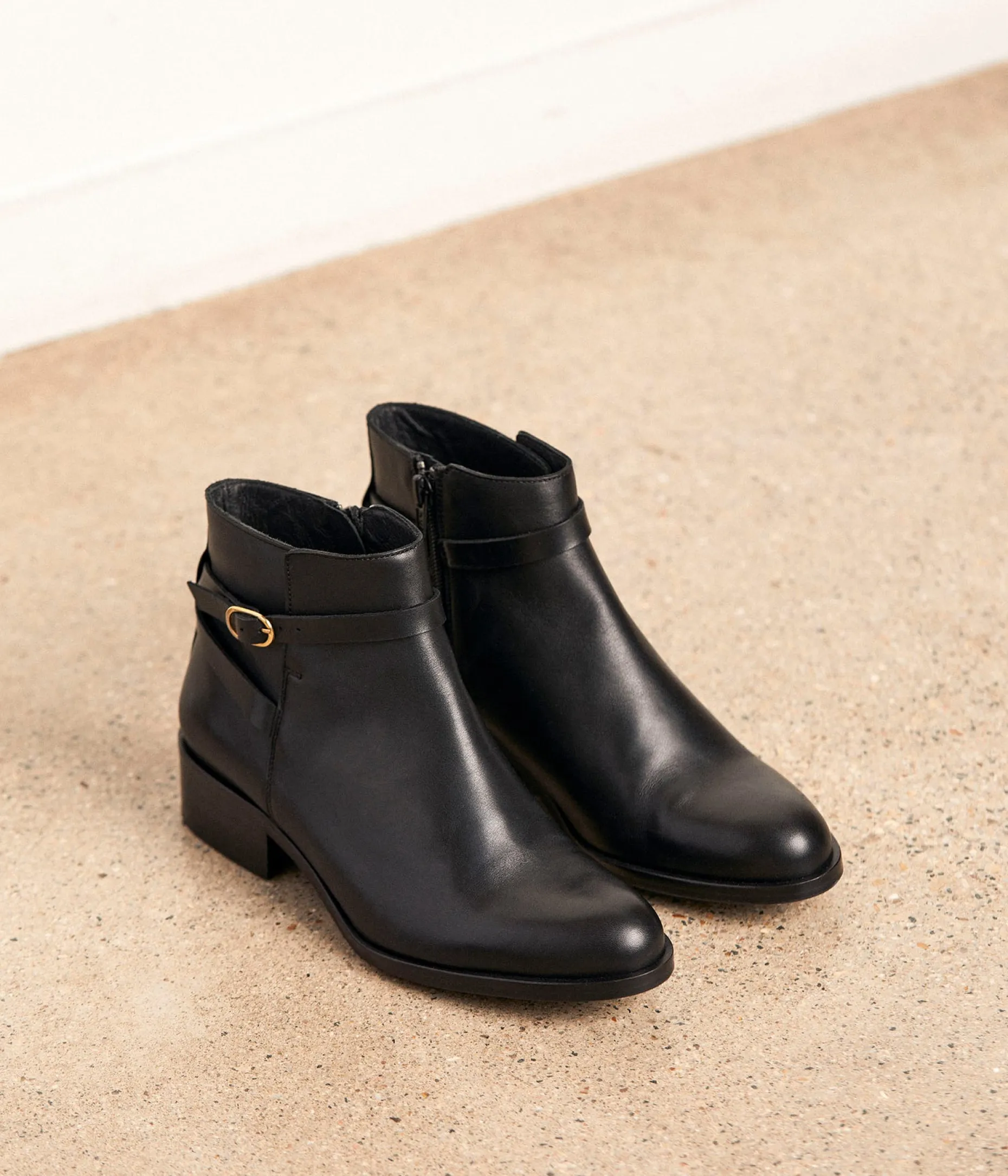 Clearance Mellow Yellow Boots cuir Arista NOIR