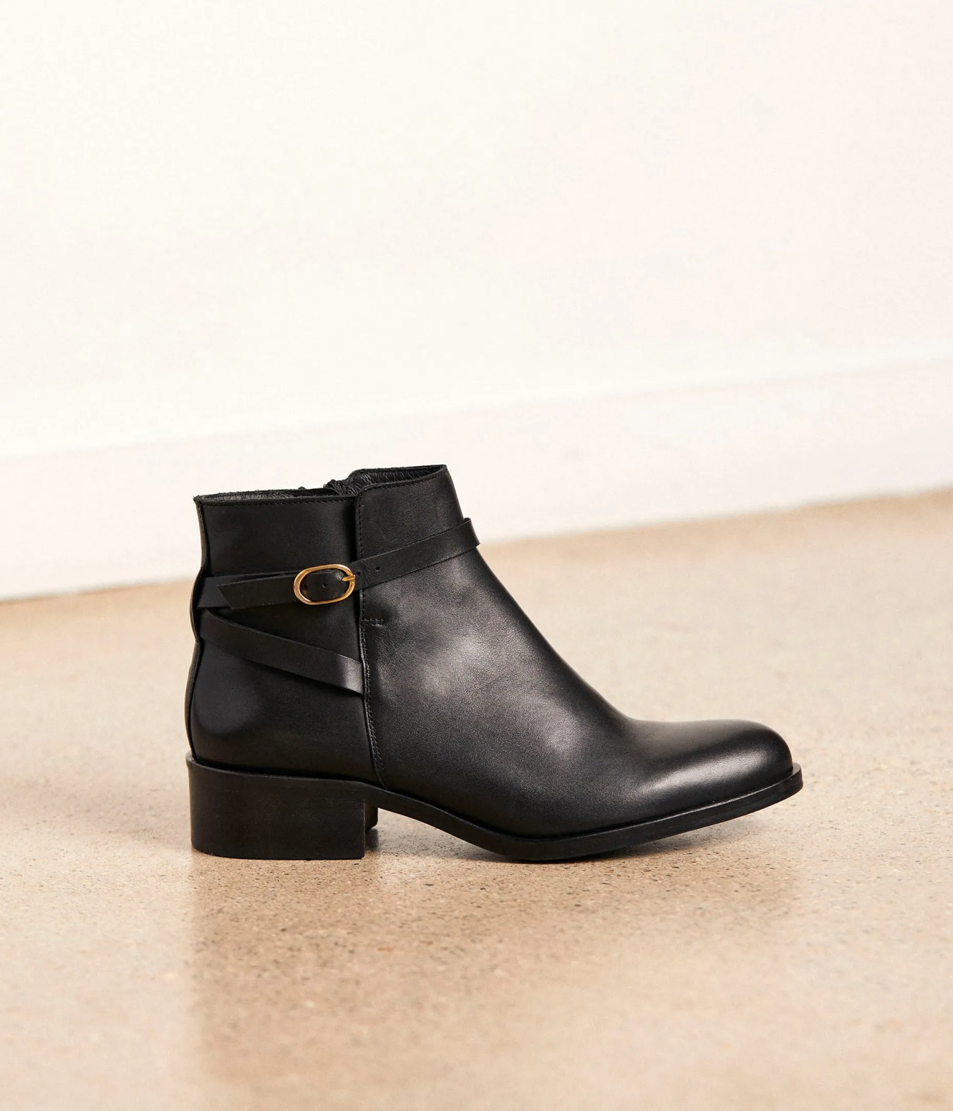 Clearance Mellow Yellow Boots cuir Arista NOIR