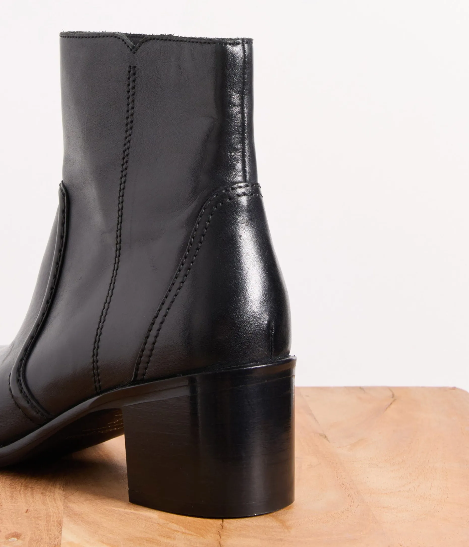 Cheap Mellow Yellow Boots cuir Sansa NOIR