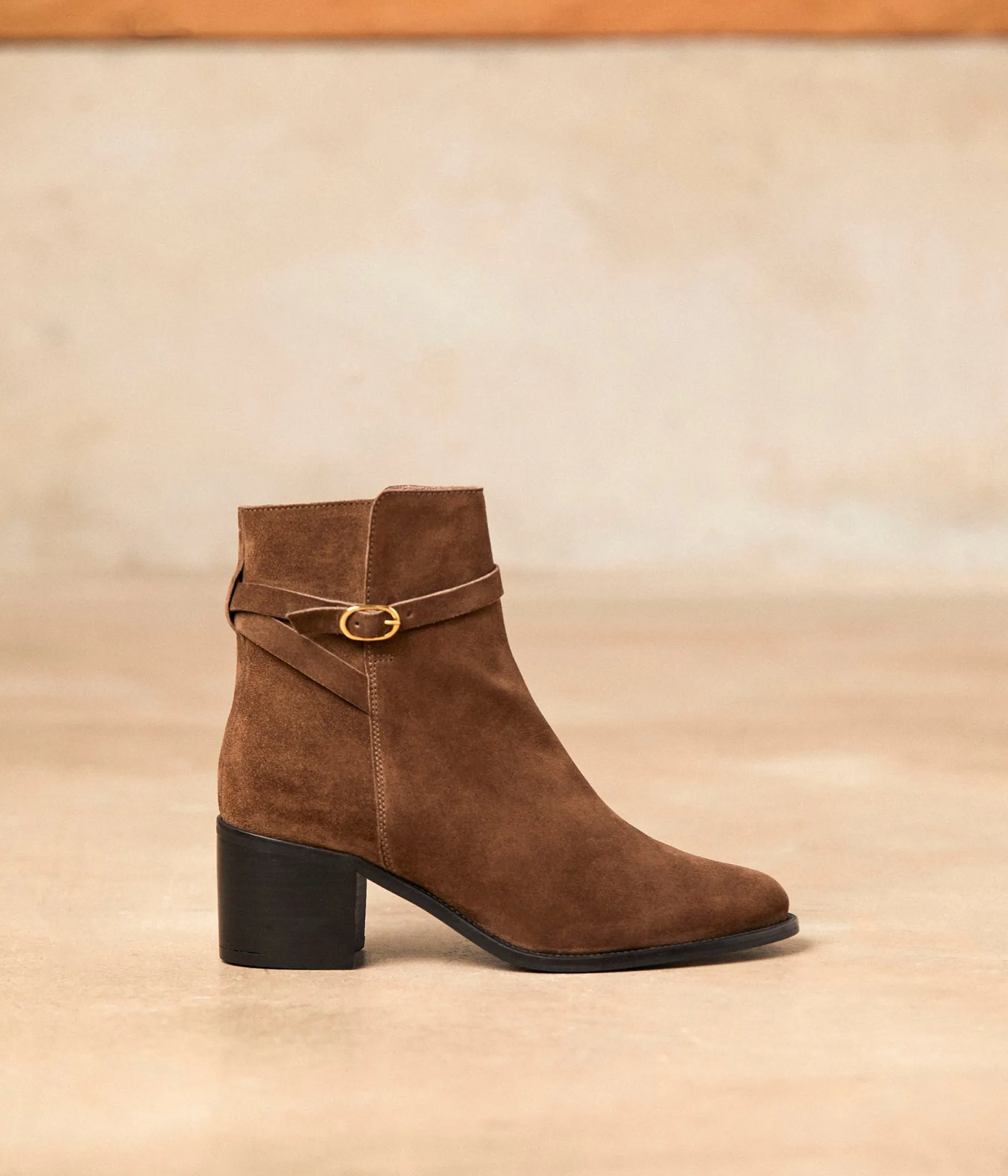 Cheap Mellow Yellow Boots cuir velours Aimeline TAUPE