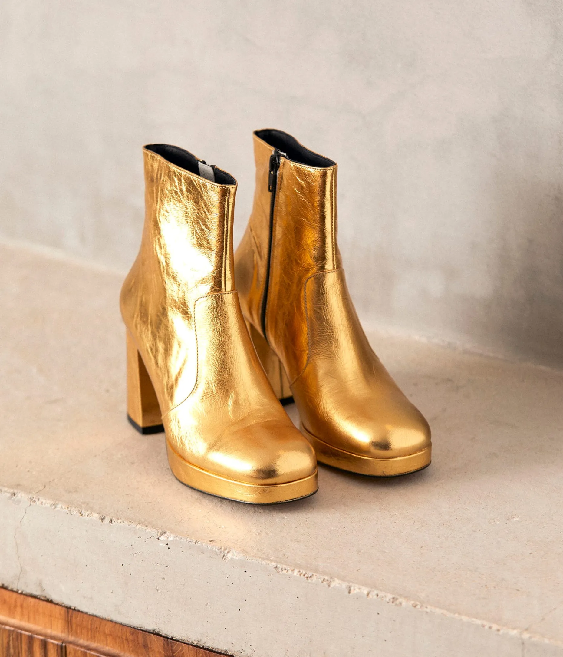 Best Sale Mellow Yellow Boots dés cuir Alissa OR