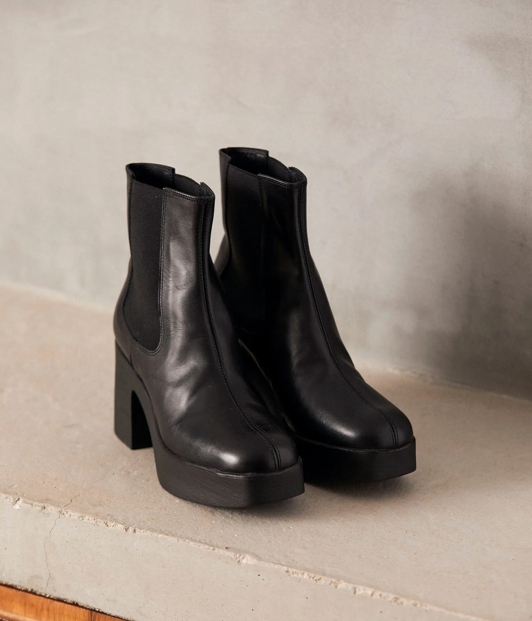 Clearance Mellow Yellow Boots es cuir Imae NOIR