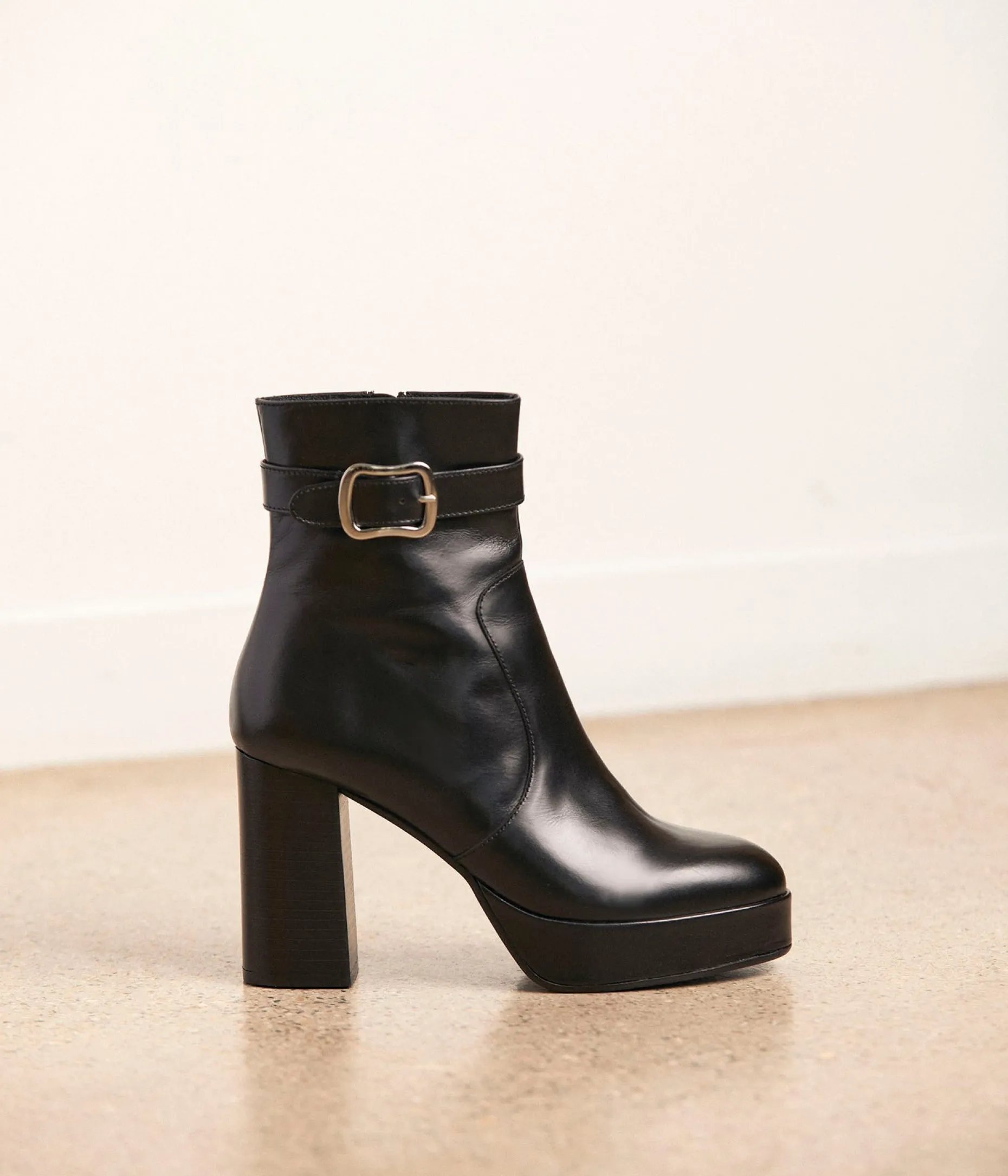 Outlet Mellow Yellow Boots noires talon Aventine