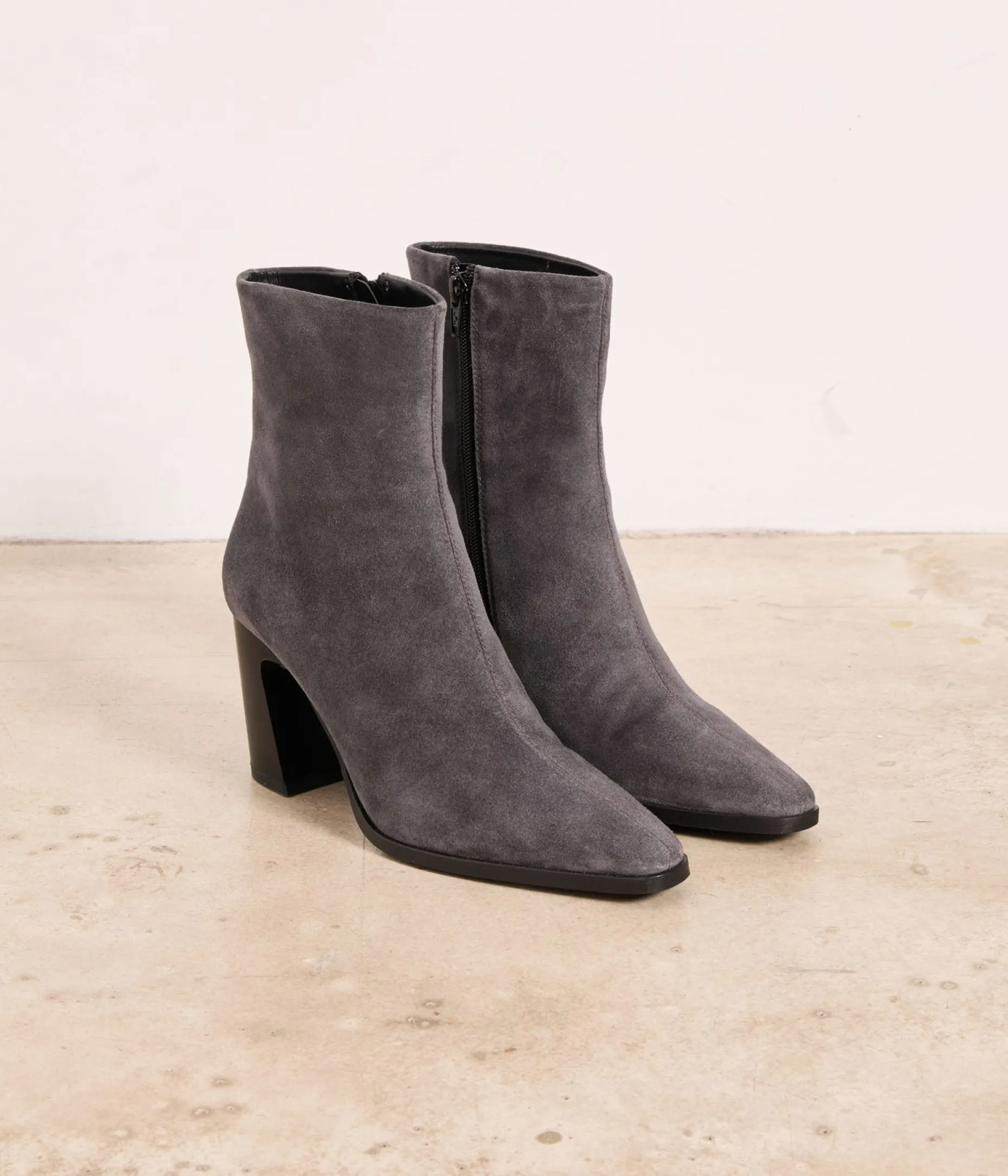 Clearance Mellow Yellow Boots velours ardoise Sanaki GRIS