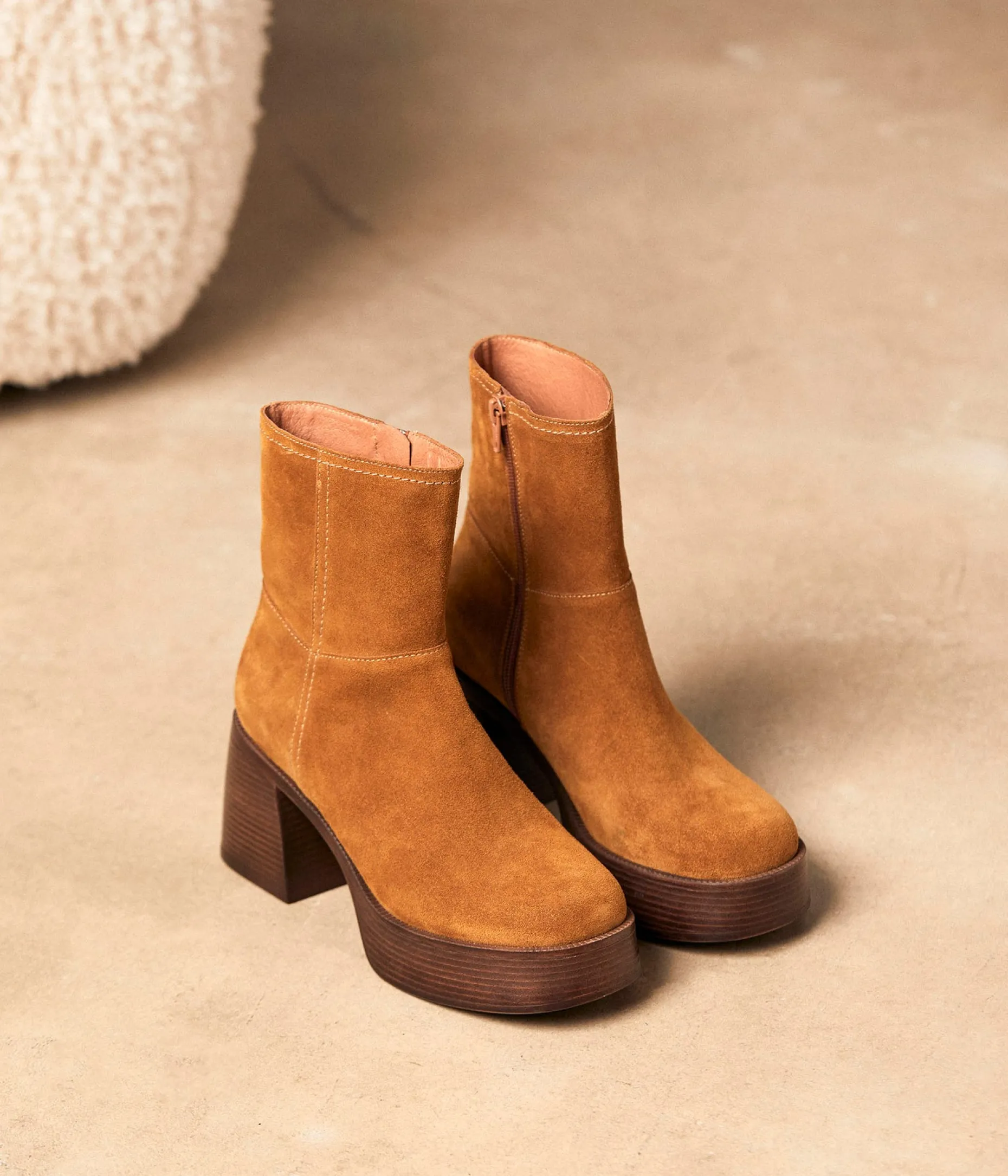 Clearance Mellow Yellow Boots velours camel Amela