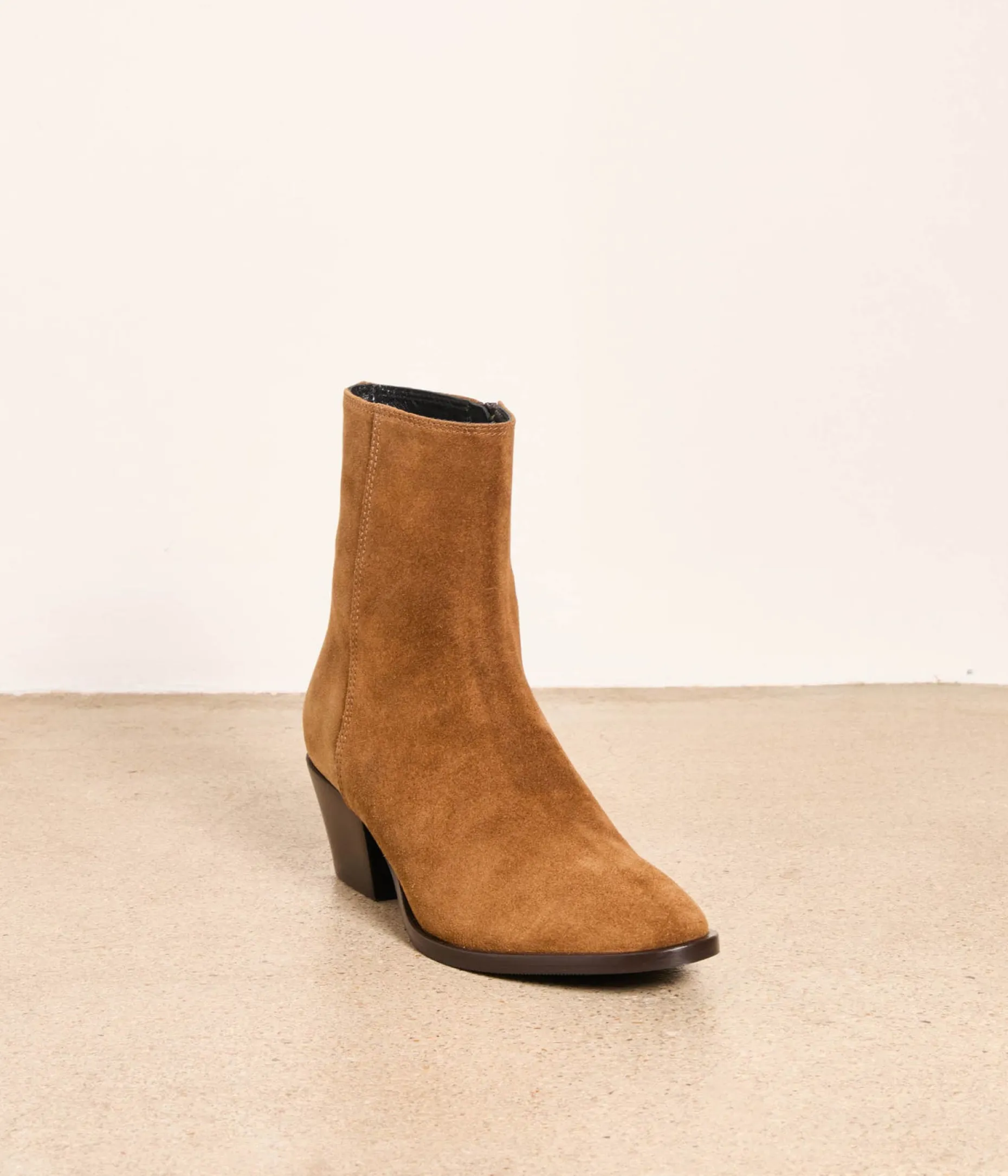 Outlet Mellow Yellow Boots velours Hailey CAMEL