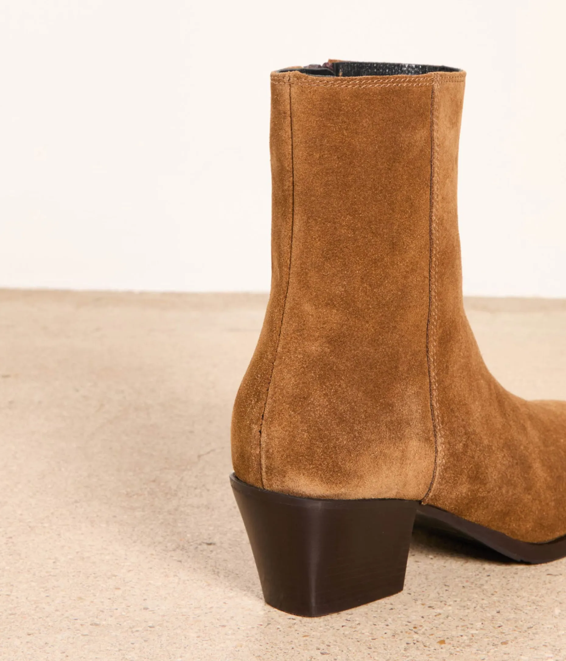 Outlet Mellow Yellow Boots velours Hailey CAMEL