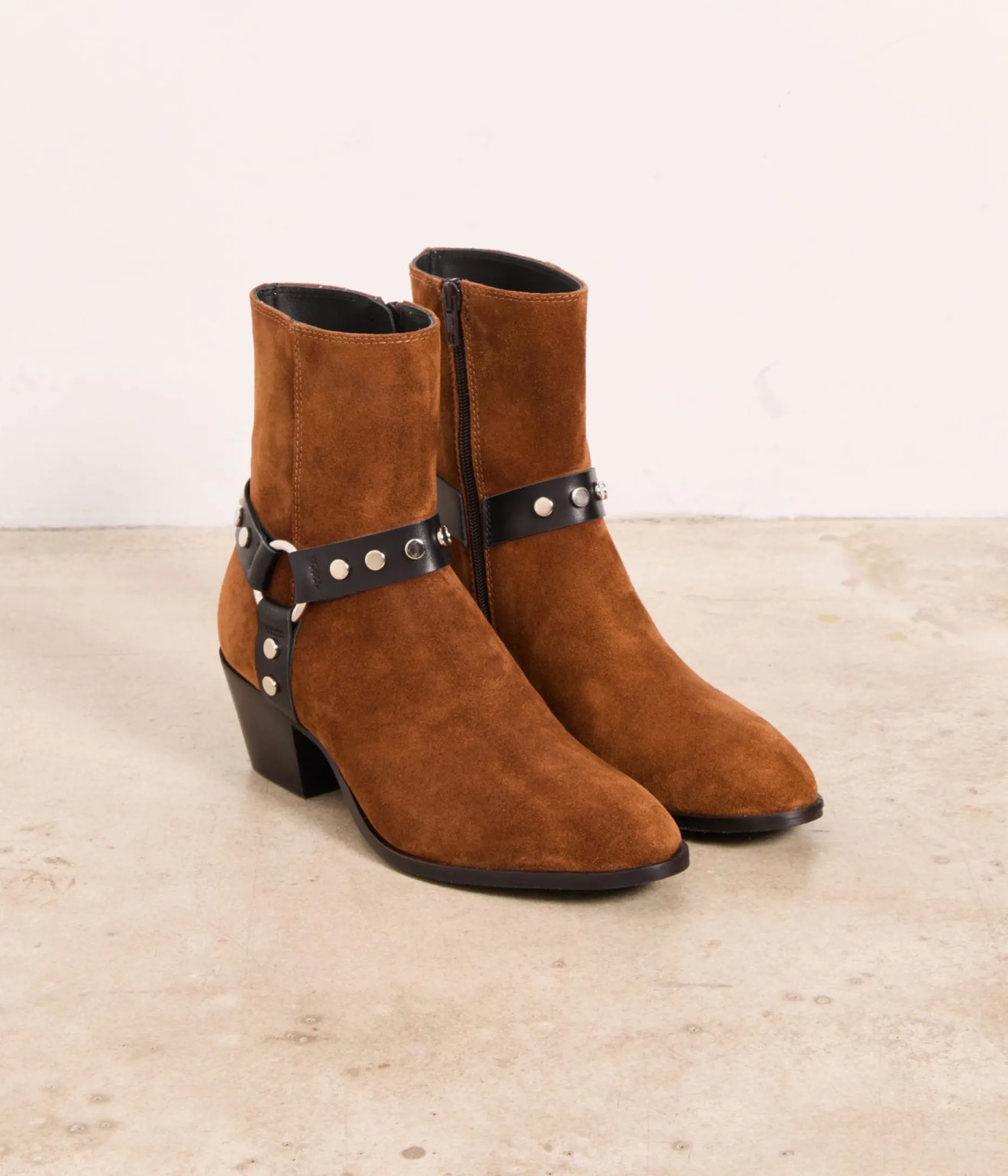 Fashion Mellow Yellow Boots velours Bella MARRON