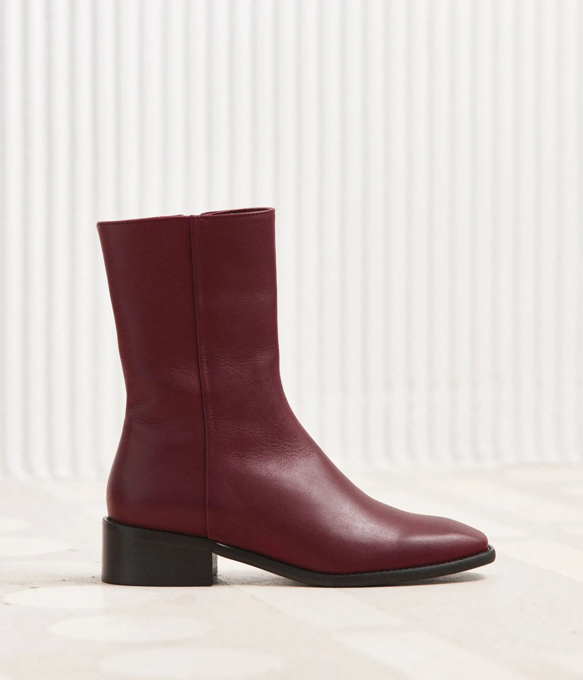 New Mellow Yellow Bottines bordeaux Apolline ROUGE