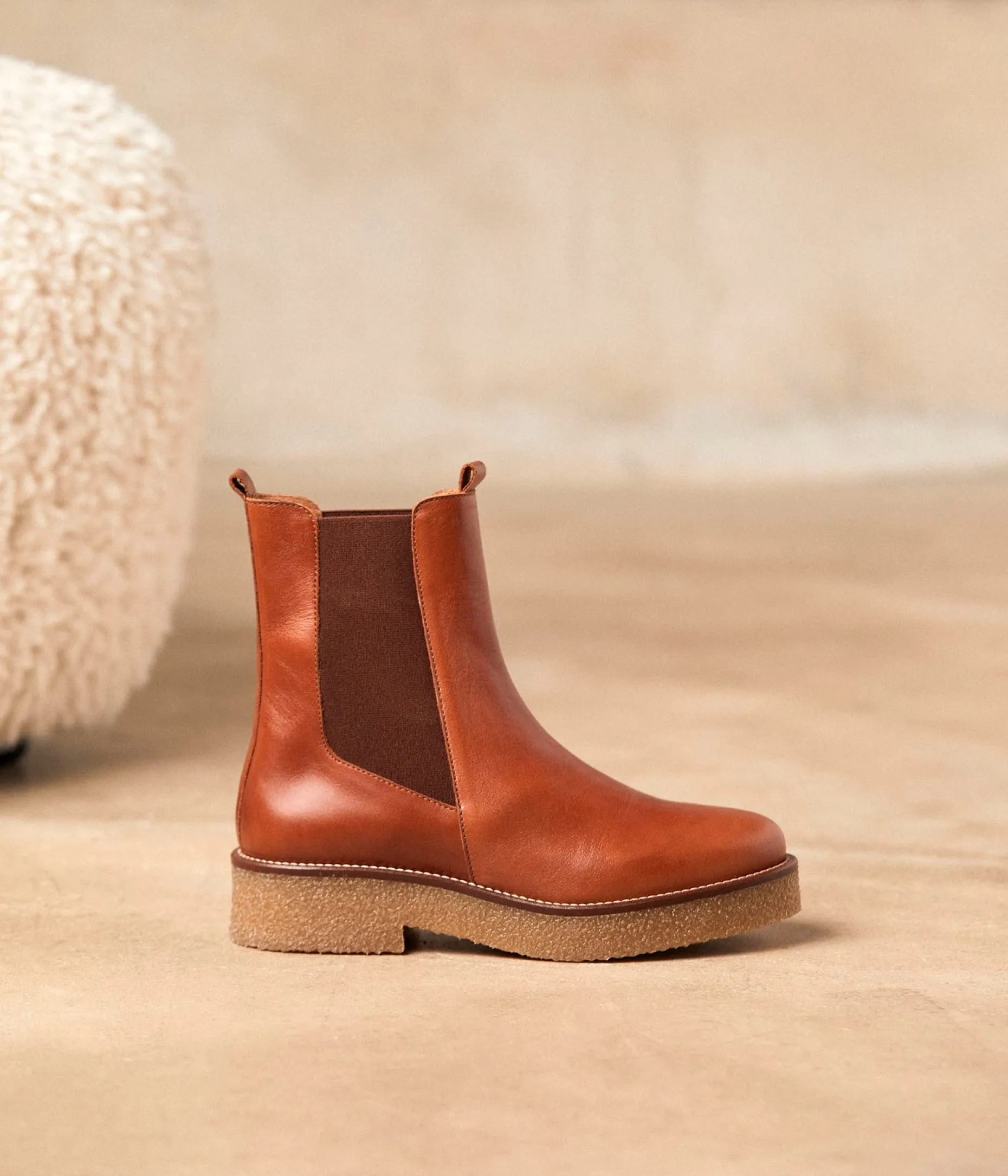 Best Sale Mellow Yellow Chelsea boots Acacia COGNAC