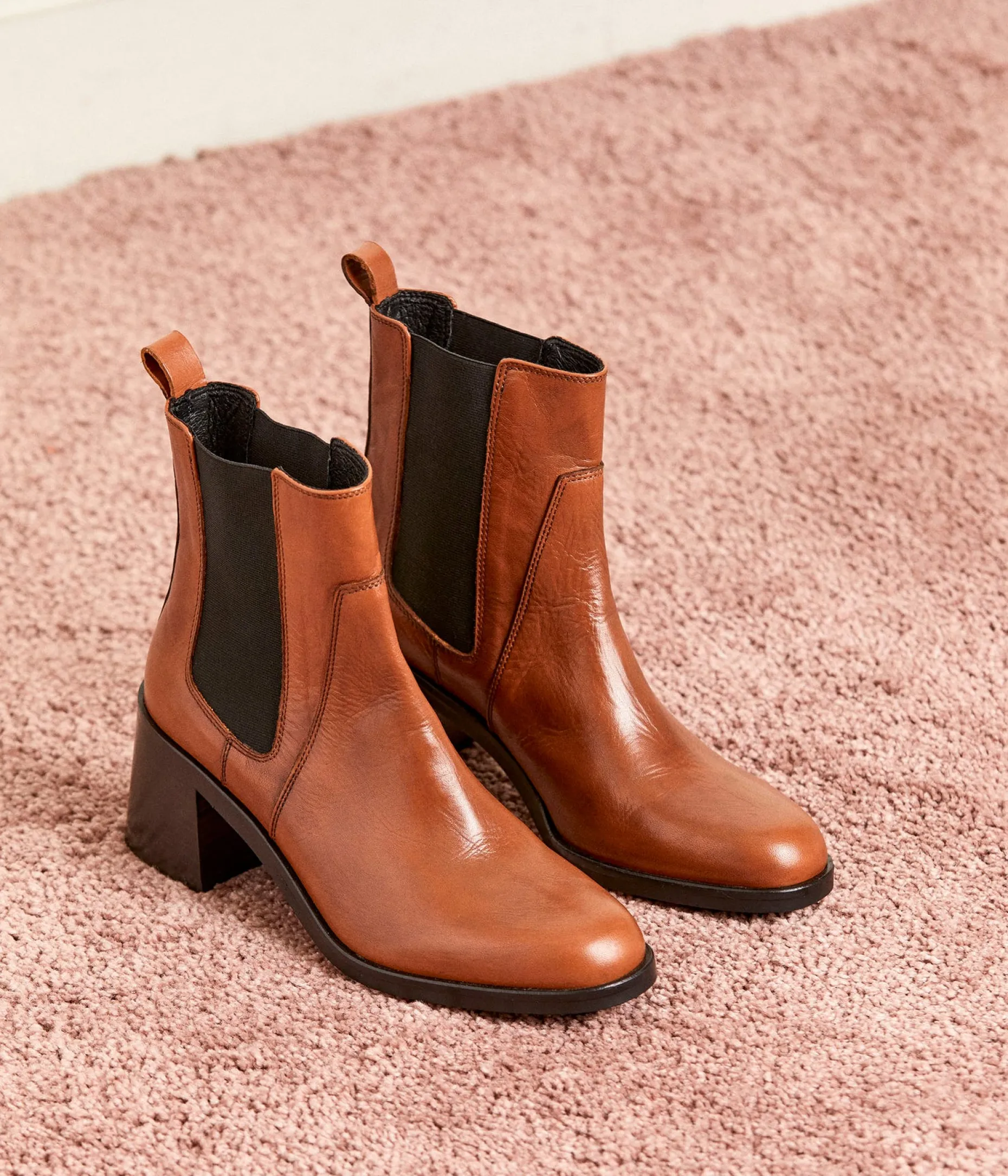 Clearance Mellow Yellow Chelsea boots Coralie COGNAC