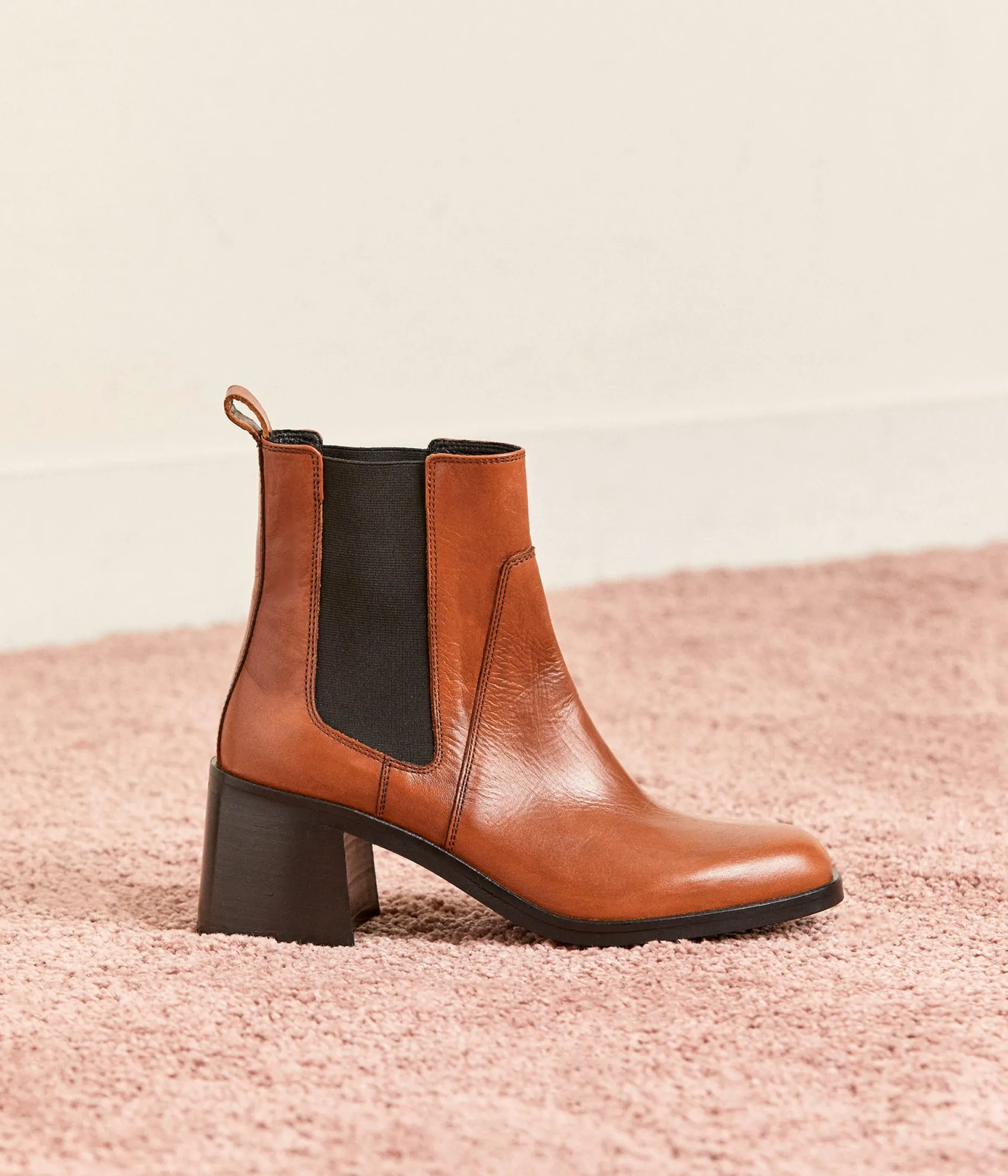 Clearance Mellow Yellow Chelsea boots Coralie COGNAC