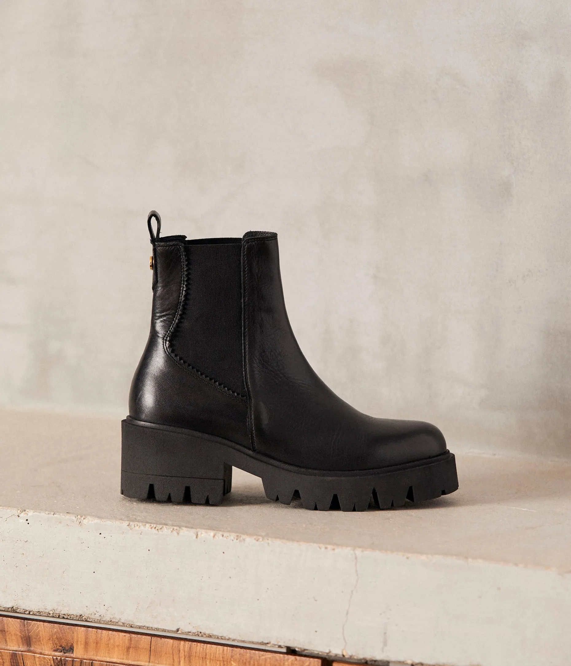 Discount Mellow Yellow Chelsea boots crantées Ada NOIR