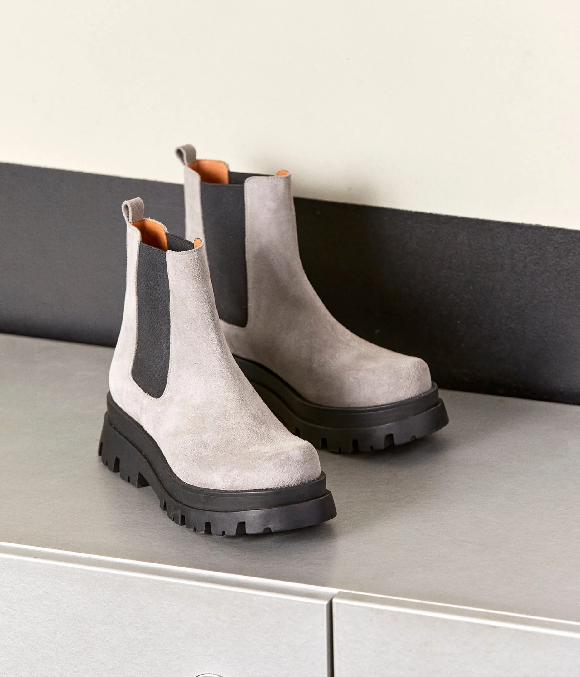 Cheap Mellow Yellow Chelsea boots Lia TAUPE