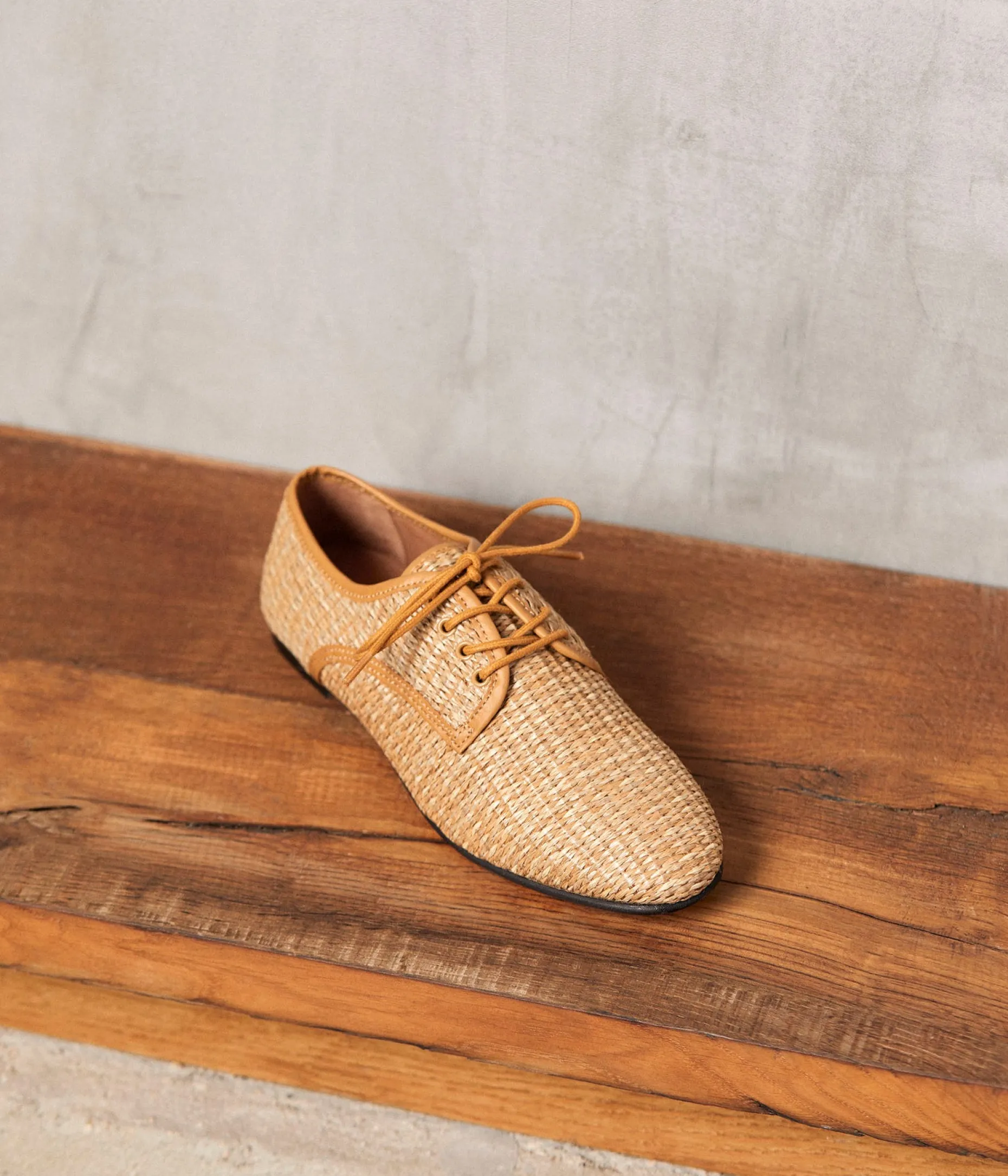 Shop Mellow Yellow Derbies tressé Suki BEIGE