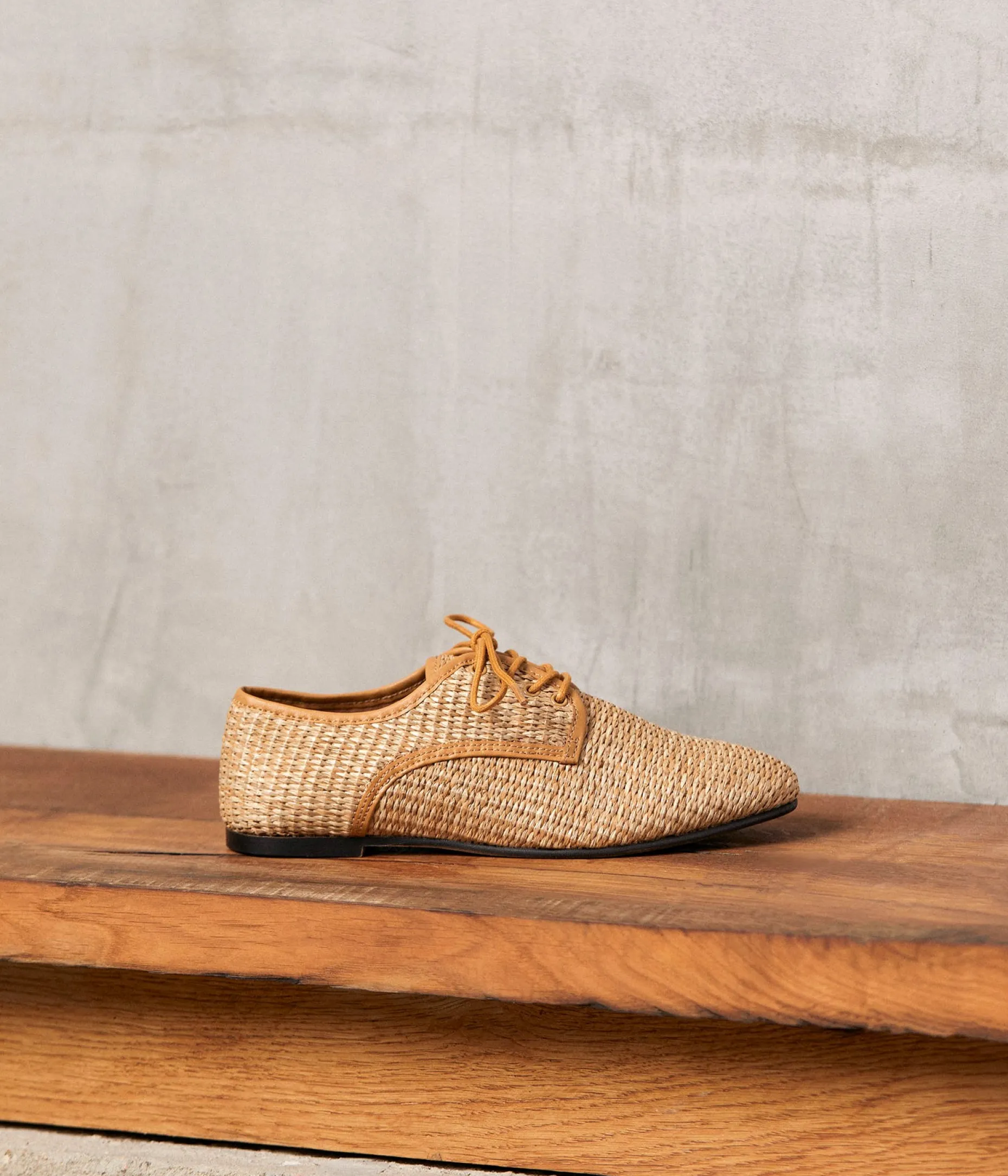 Shop Mellow Yellow Derbies tressé Suki BEIGE