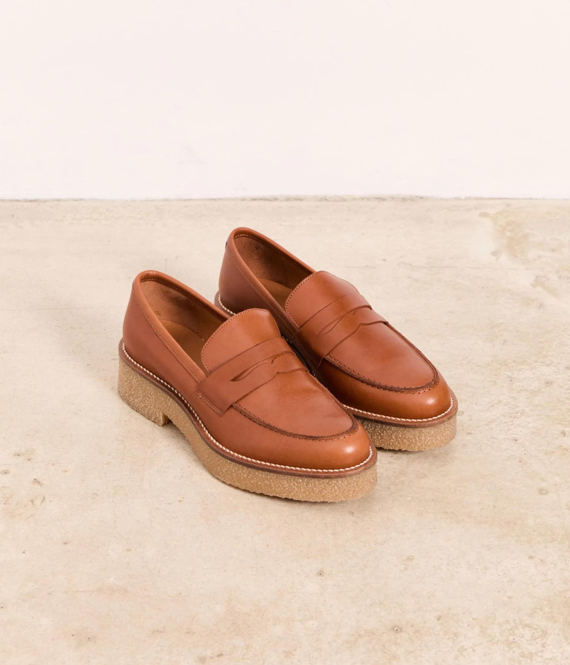 Flash Sale Mellow Yellow Mocassins cuir Biloba COGNAC