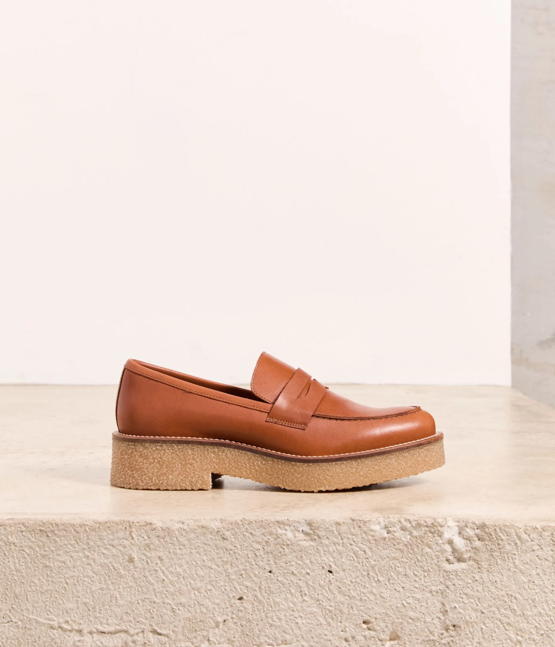 Flash Sale Mellow Yellow Mocassins cuir Biloba COGNAC