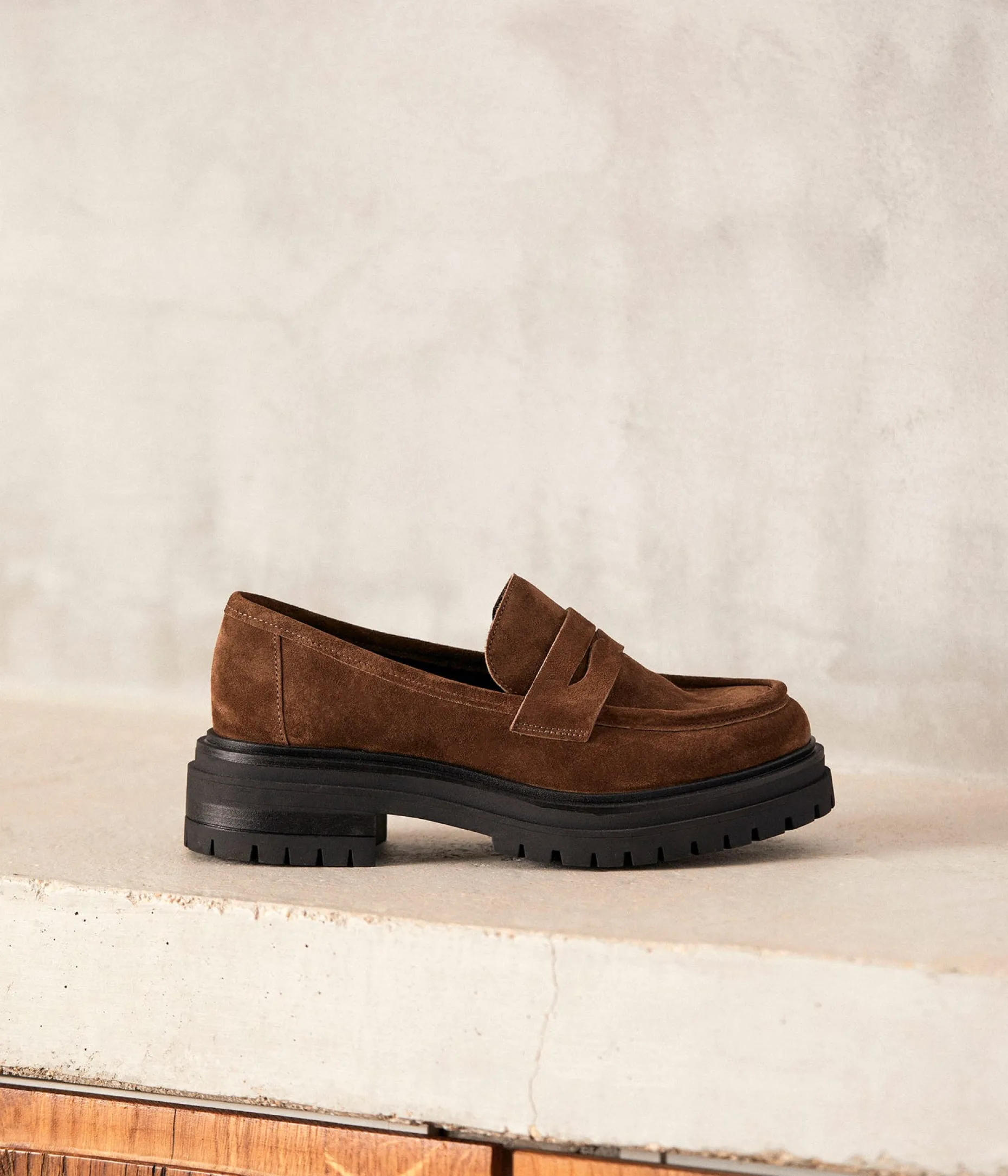 Fashion Mellow Yellow Mocassins velours marron Angelika TAUPE