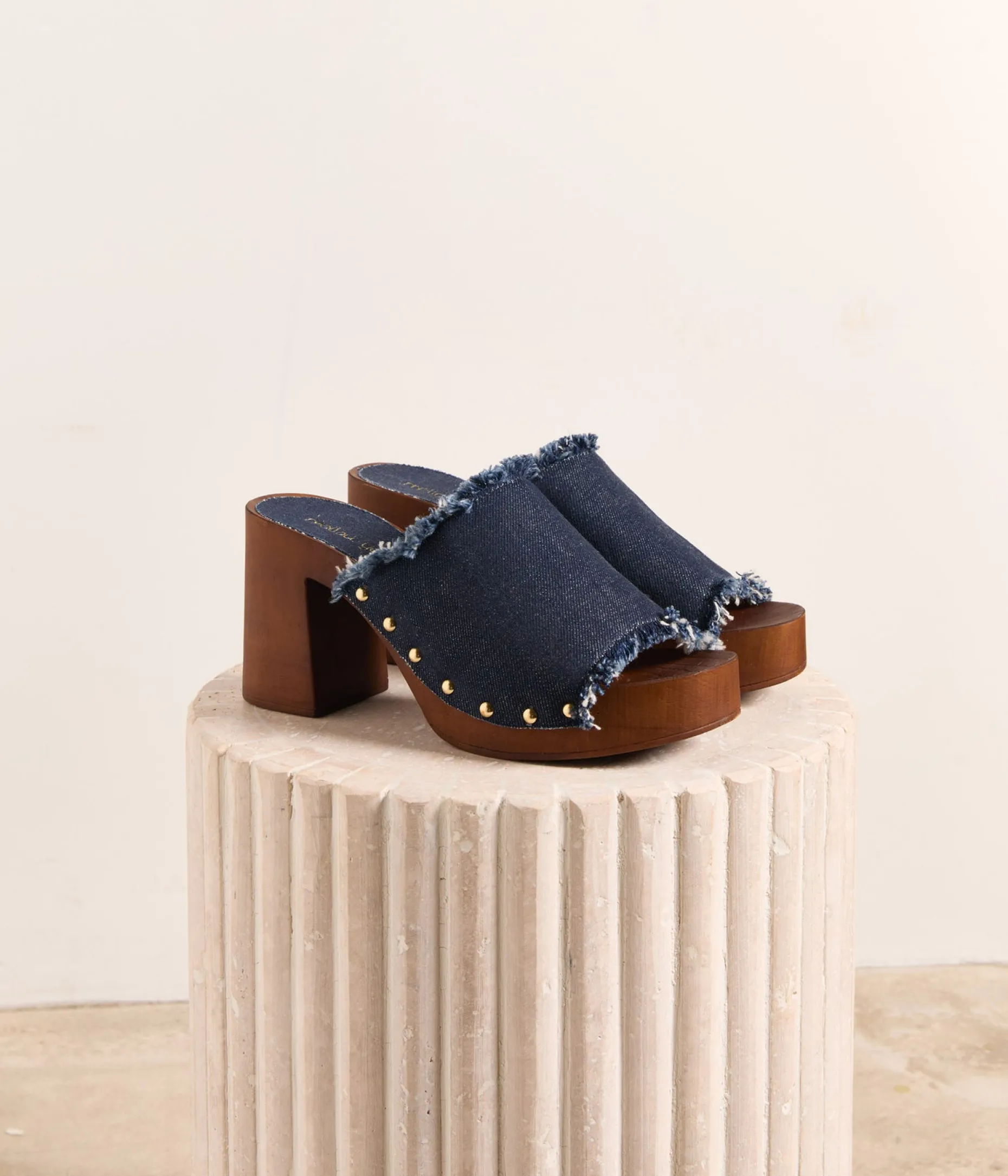 Online Mellow Yellow Mules denim bleu Lysandre