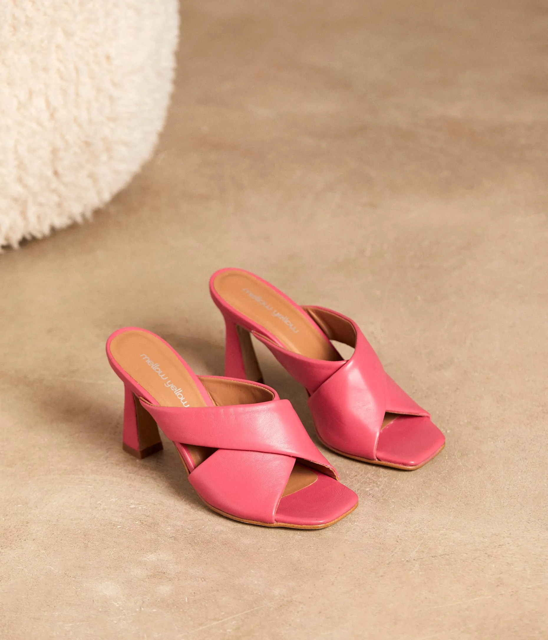 Fashion Mellow Yellow Mules fuchsia Laeticia ROSE