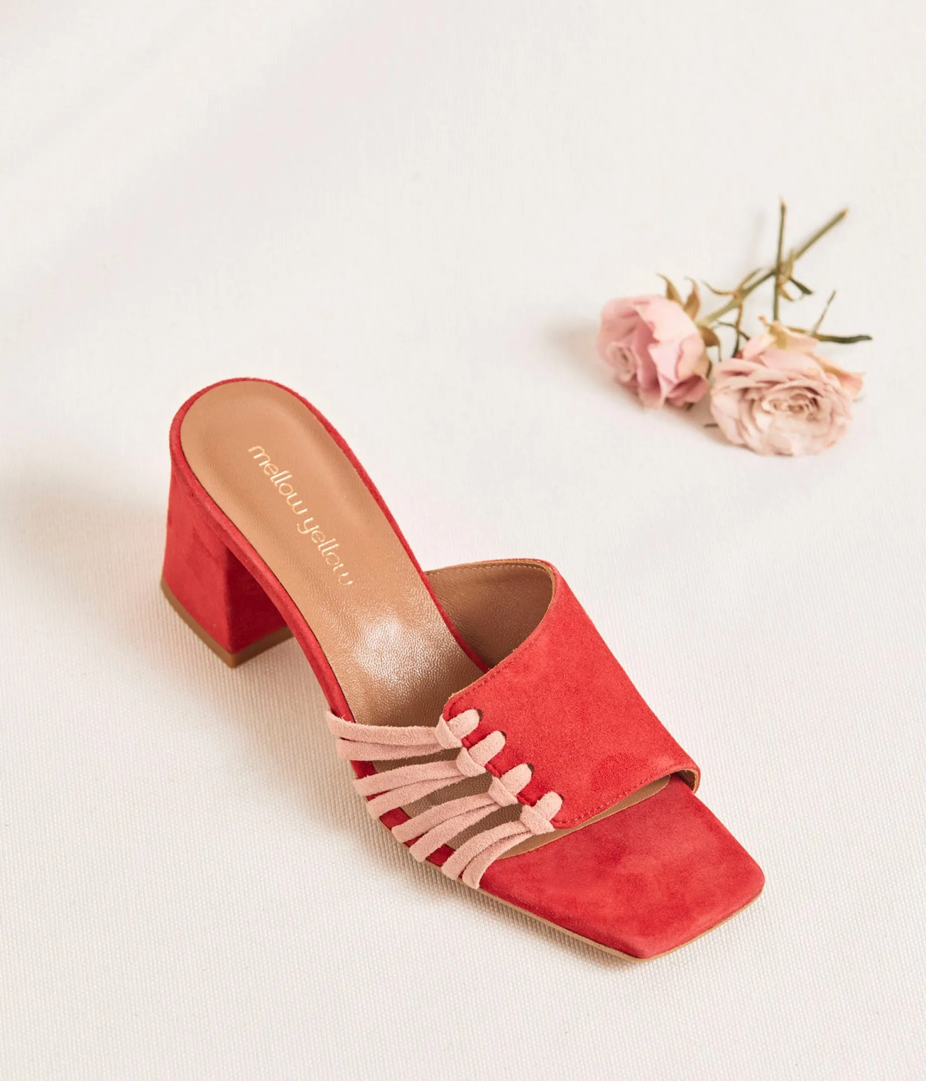 Cheap Mellow Yellow Mules rouges Tracy