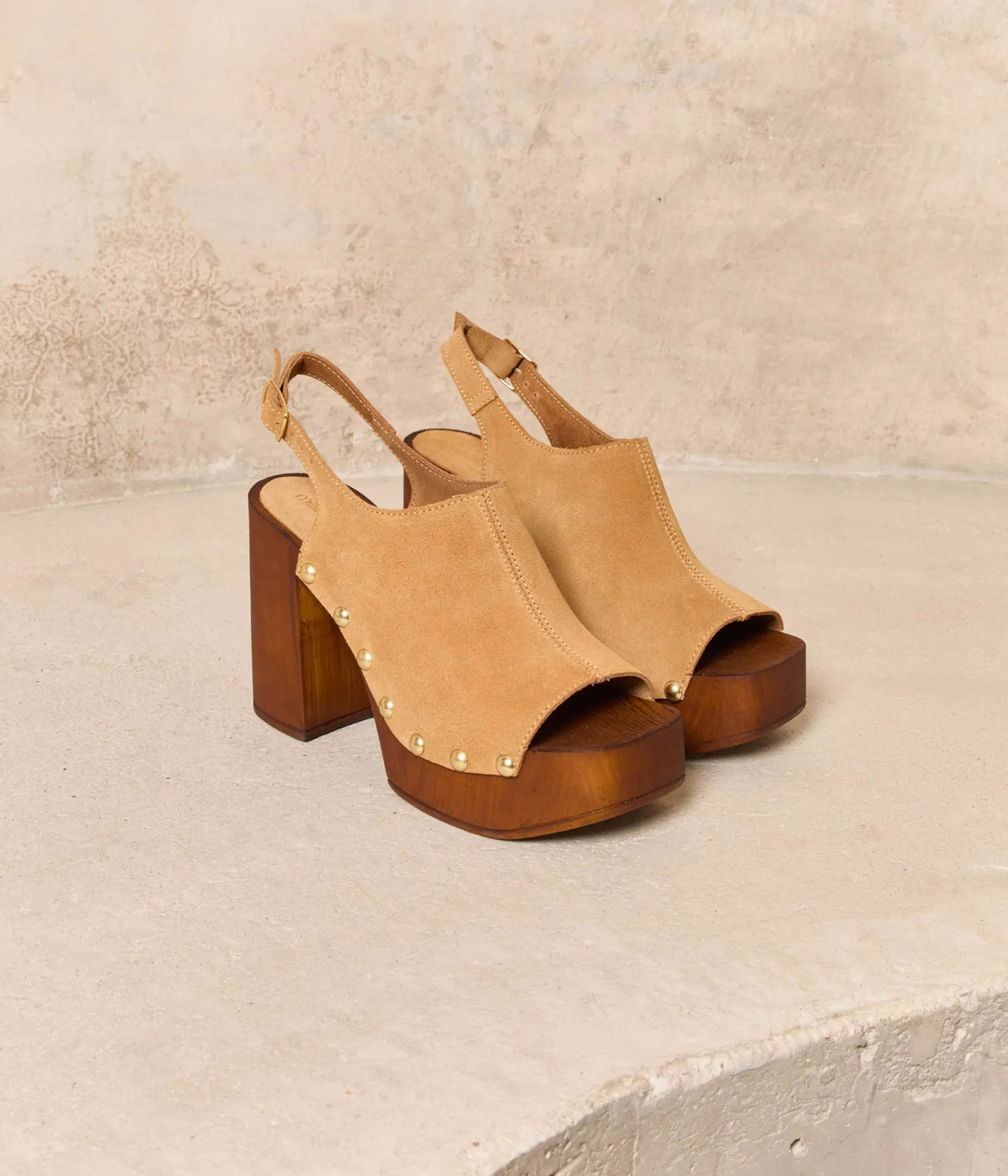 Outlet Mellow Yellow Sandales-sabots cognac Bonnie