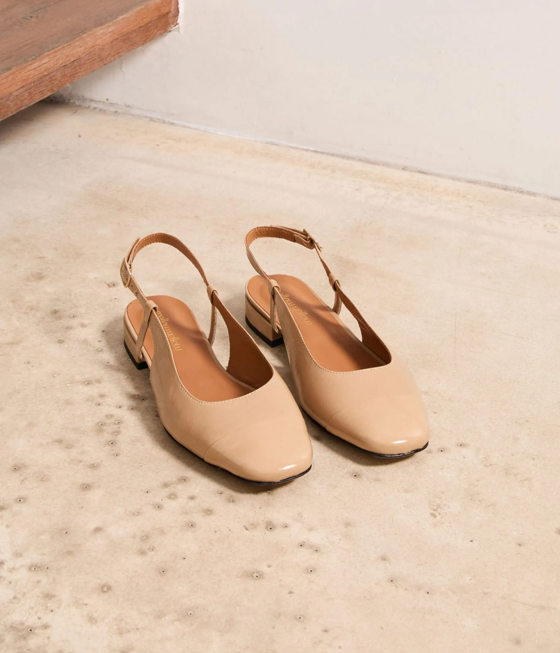 Best Sale Mellow Yellow Slingbacks s vernies Georgia BEIGE