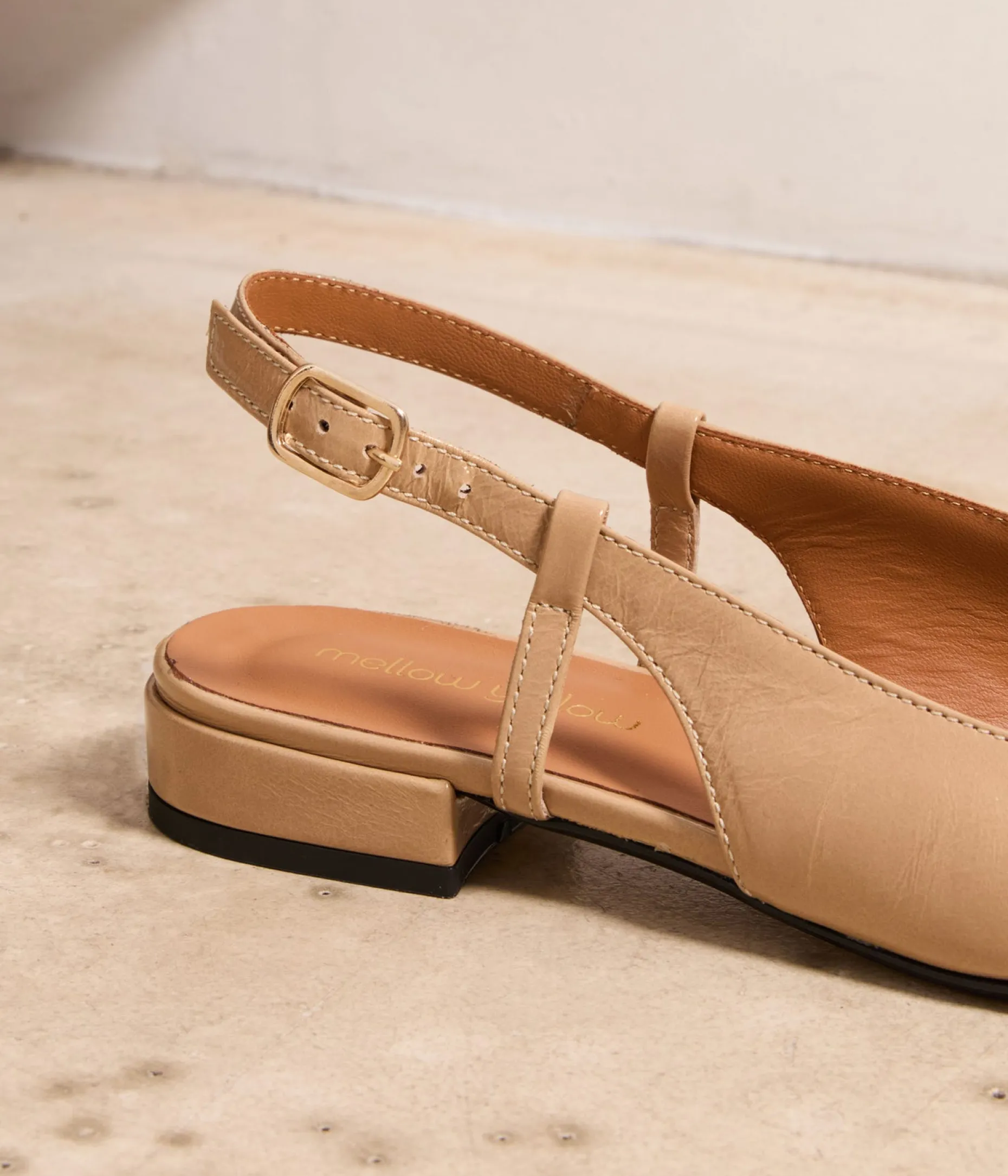 Best Sale Mellow Yellow Slingbacks s vernies Georgia BEIGE