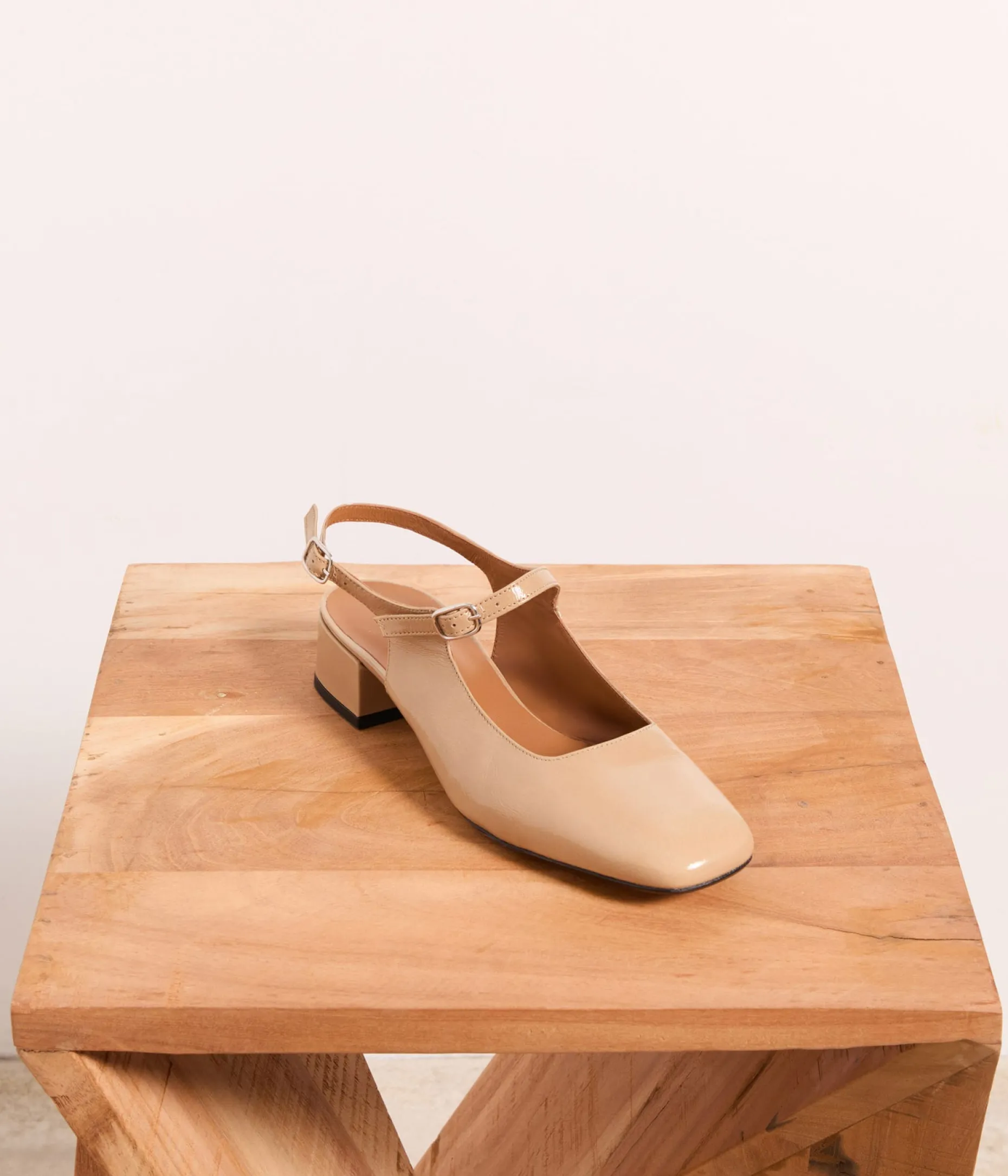 Clearance Mellow Yellow Slingbacks cuir beige Clarissa